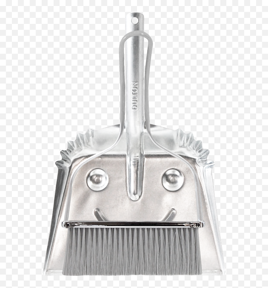 Smile Metal Dust Pan Set - Quirky Dustpan And Brush Emoji,Sweeping Broom Emoticon
