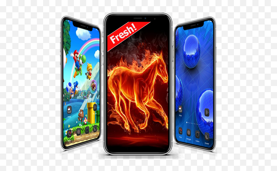 3d Wallpapers And Background Hd 1 - Fire Blue Horse Emoji,Vivo X7 Emojis