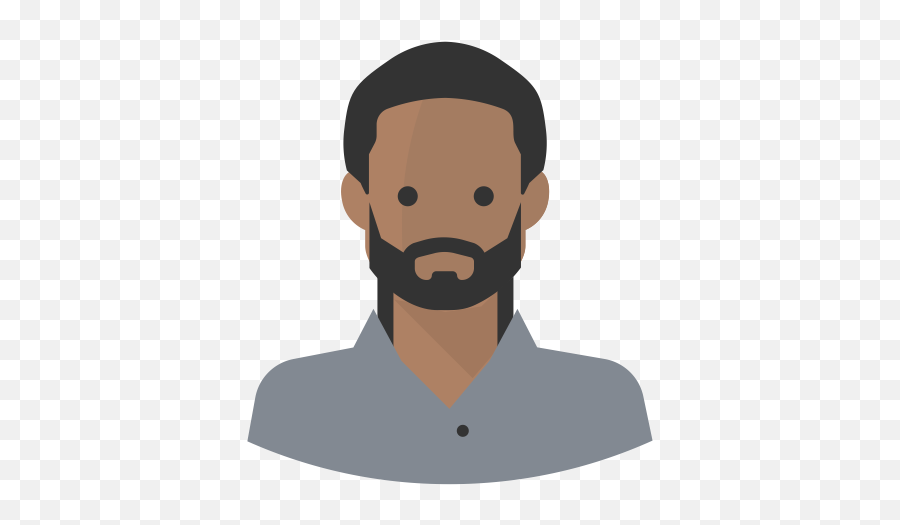 Face - Free Icon Library Black Man Vector Png Emoji,Men With Facial Hair Emojis