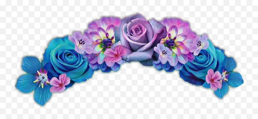 Purple Flower Crown Png Purple Flower - Purple Flower Crown Transparent Emoji,Violet Flower Emoji