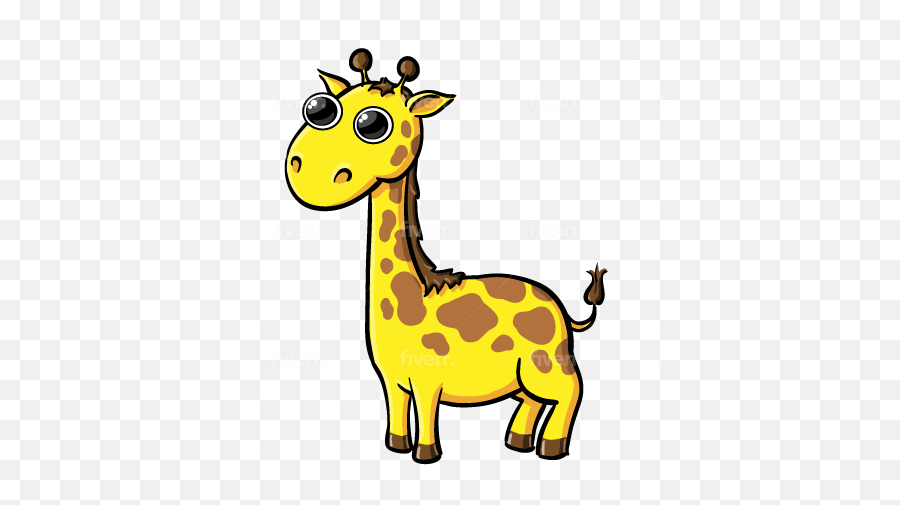 Chubby Cartoon Style - Giraffe Clipart Emoji,Emoticons Toupeira