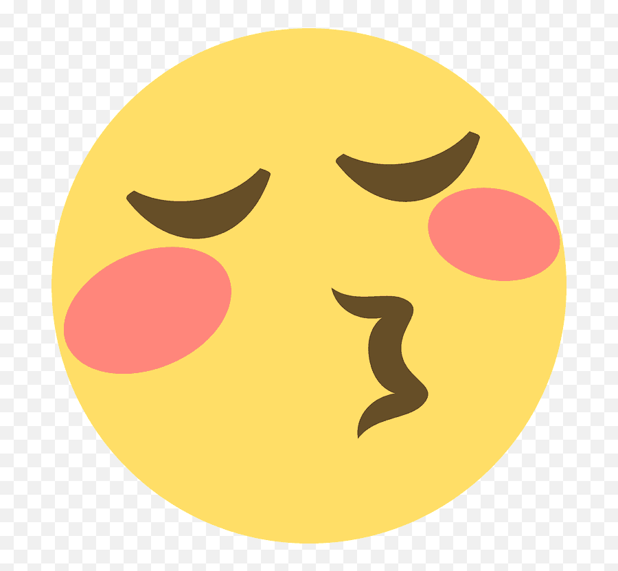 Kissing Face With Closed Eyes Emoji - Discord Emote Kiss,Kissing Emoji