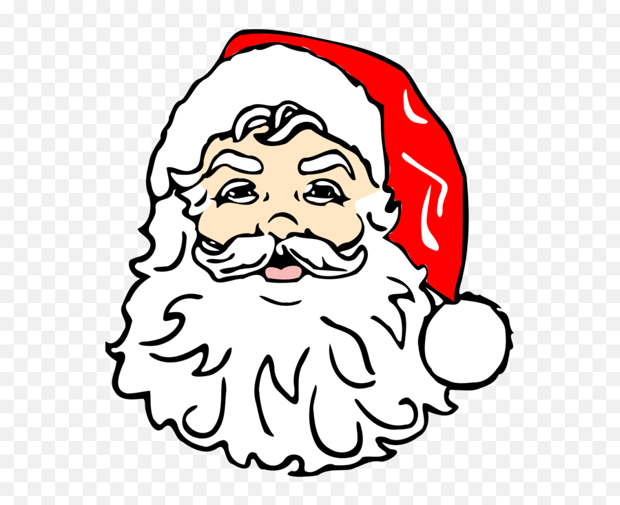 Santa Claus Face Smiley Emotion Facial Hair For Christmas Emoji,Smiley Face Drawing Emotions