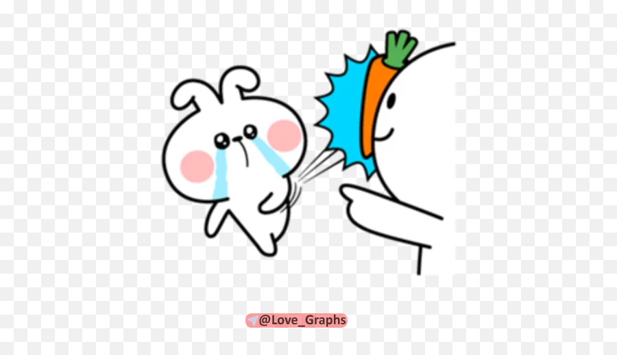 Lg Spoiled Rabbit 2 Sticker För Telegram Emoji,Kakao Talk Emoticon Bye