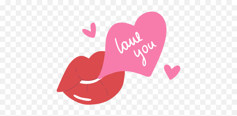 Love You Lips Flat Transparent Png U0026 Svg Vector Emoji,Blue Monster Love Emoji