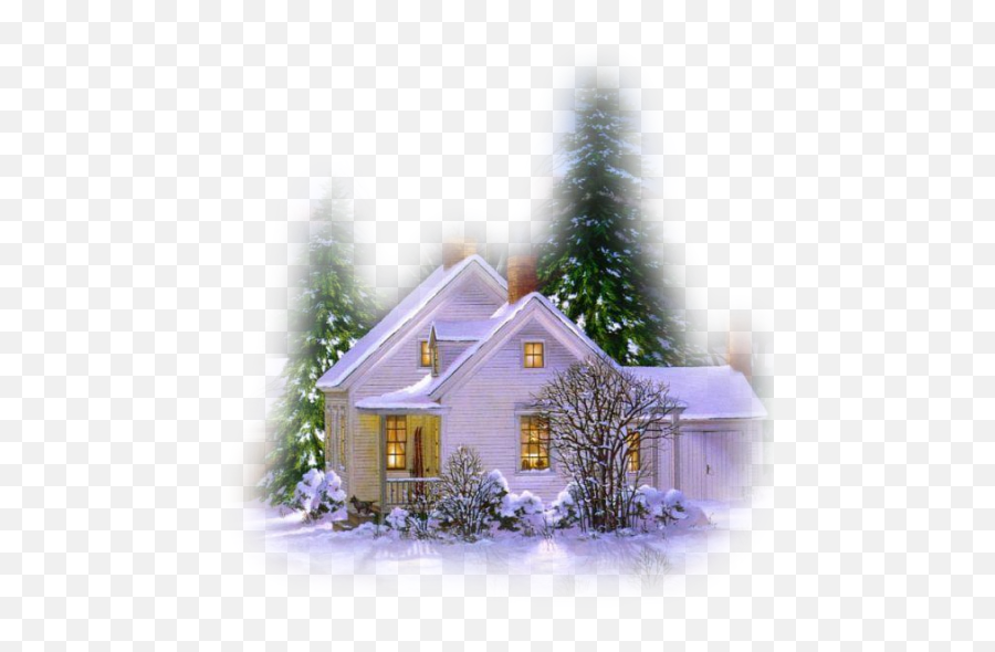 Winter House Png Official Psds Emoji,Snowy Tree Emoji