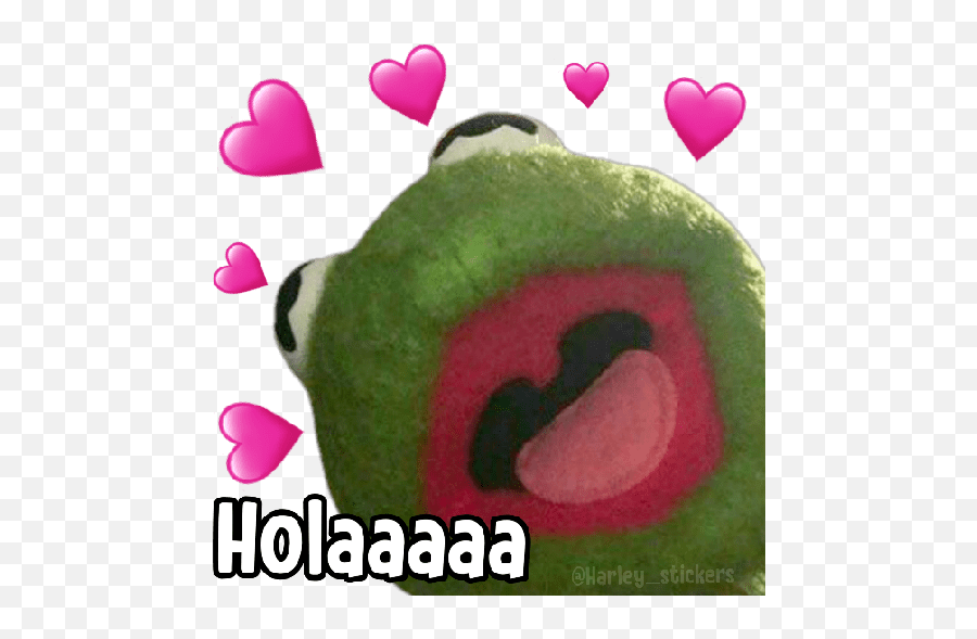 Kermit La Rana René - Kermit La Rana Sticker Emoji,Heart Emoji Kermit