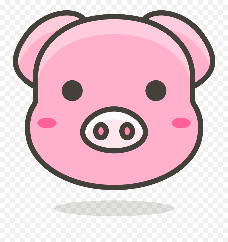 Pig Face Emoji Clipart - Cerdo Cara Png,Pig Emoji Png