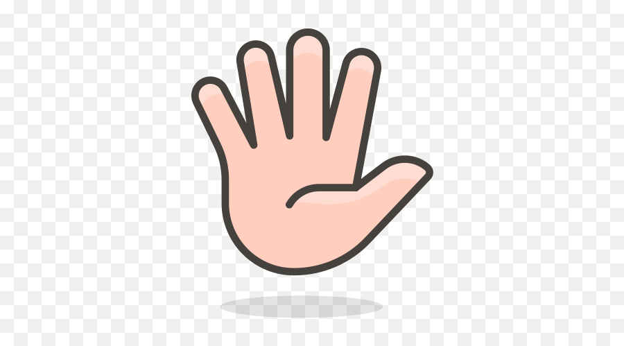 Icono Mano Con Dedos Extendidas Gratis De 780 Free Vector - Clipart Mano Emoji,Dedo Medio Emoji