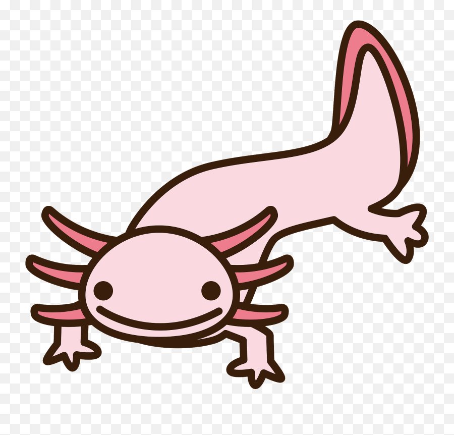 Mexican Salamander Clipart - Transparent Axolotl Clipart Emoji,Axolotl Emoji
