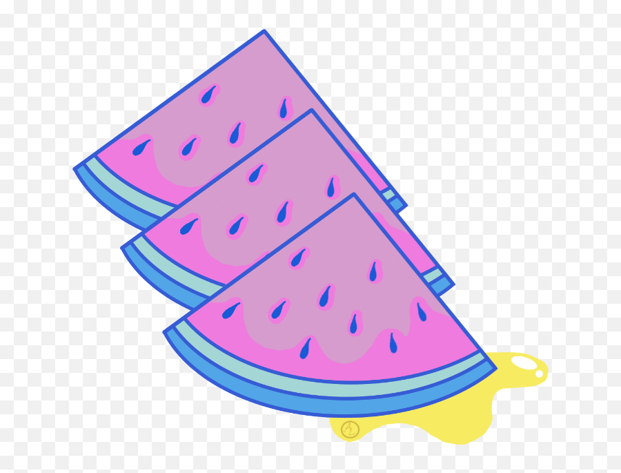 Watermelon Sticker - Girly Emoji,Emoji Oversaturated Meme