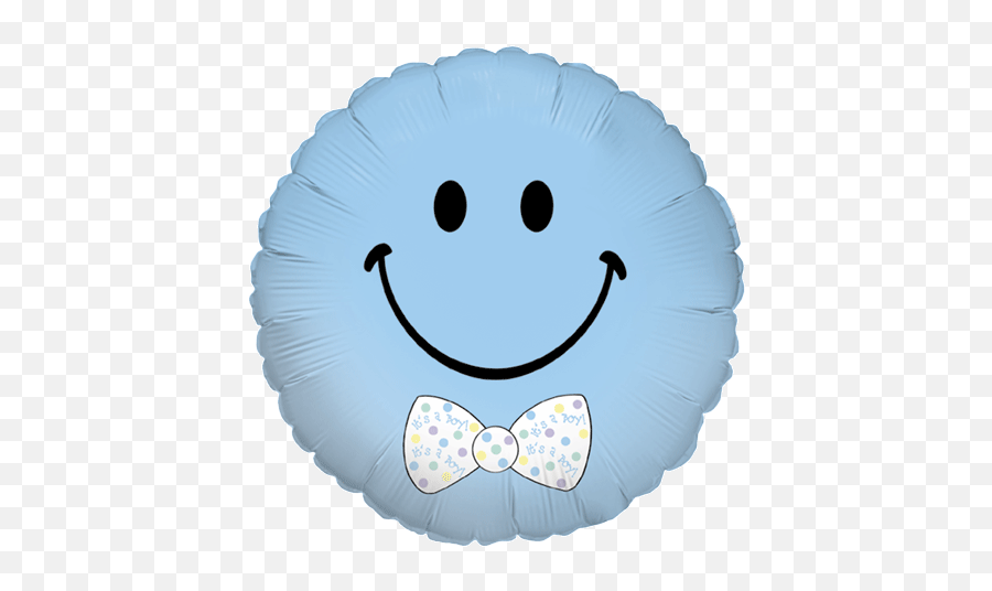 Foil Smiley Face Boy Balloon Emoji,Bowtie Emoticon