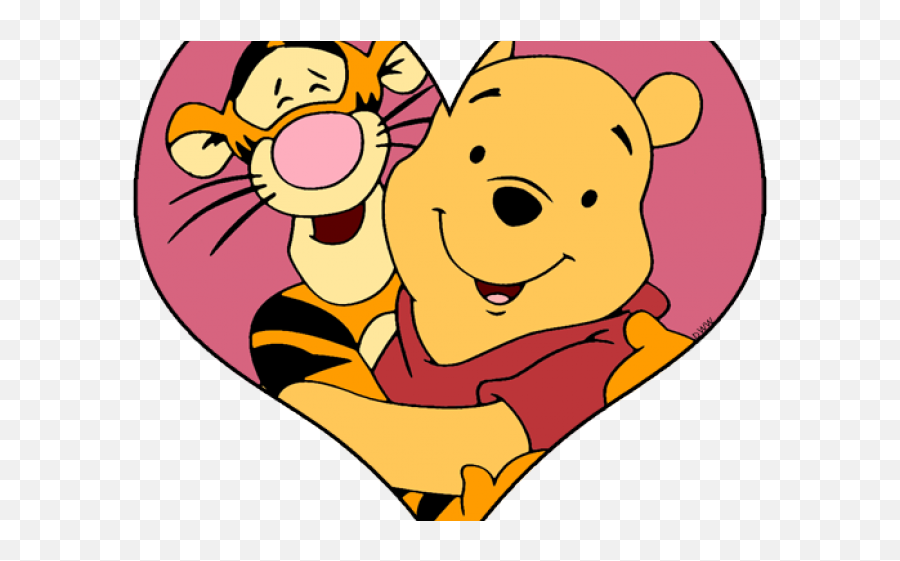 Hug Clipart Valentine - Tigger Winnie The Pooh Valentines Day Emoji,Winnie The Pooh Disney Emojis