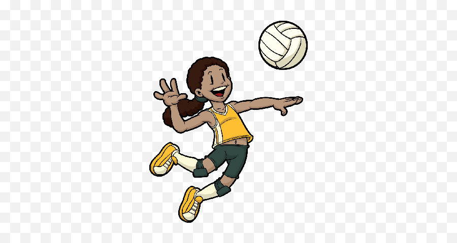 Library Of Volleyball Player Png Transparent Download Png - Clip Art Playing Volleyball Emoji,Volleyball Spike Emoji