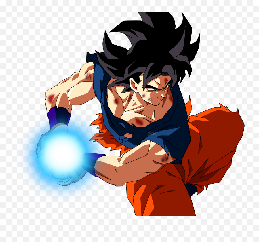 Ultra Instinct Black Hair Goku - Goku With Kamahamaha Ultra Instinct Emoji,Kamehameha Emojis