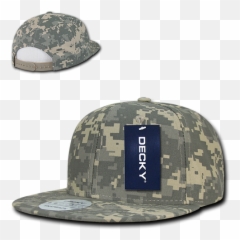 Decky Snapback Army Retro Flat Bill - Unisex Emoji,Cool Flat Bill Hats Emoji