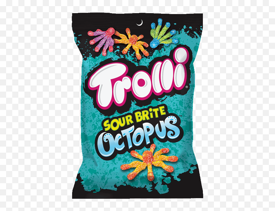 Trolli Sour Brite Octopus Peg Bag - Trolli Sour Gummy Octopus Emoji,Shrek 4 Script In Emoji