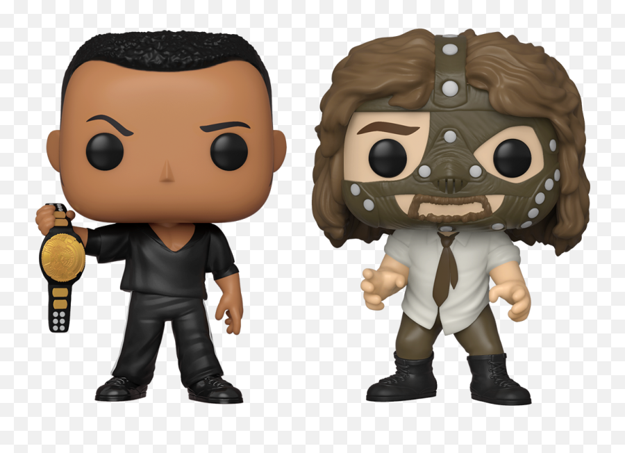 The Rock Vs - Funko Pop Wwe Mankind Emoji,How To Make Funko Emojis