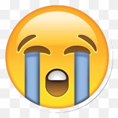 Download Hd And That Concludes My - Crying Emoji Transparent Background,My Emoticon