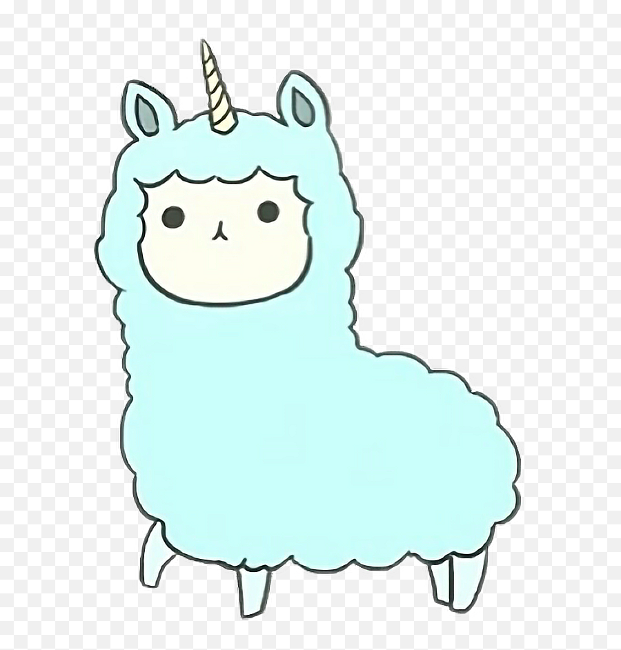 Llama Clipart Unicorn Llama Unicorn Transparent Free For - Kawaii Rainbow Cartoon Unicorn Emoji,Llama Emoji