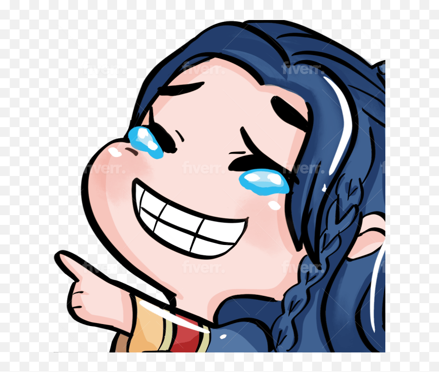 Create Draw Twitch Or Discord Emotes - Laugh Discord Emote Anime Emoji,Discord Emoticon Girl Straw