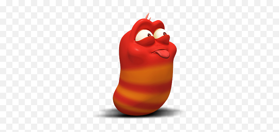 Larva Red Sticking Out Tongue Pnglib U2013 Free Png Library - Larva Red Emoji,Red Fox Emoticon Tongue