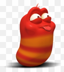 Larva Red Sticking Out Tongue Pnglib U2013 Free Png Library - Larva Red Emoji,Red Fox Emoticon Tongue