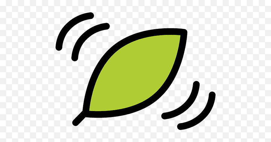Leaf Fluttering In Wind - Hojas Con El Viento Dibujo Emoji,Leaf Emoji