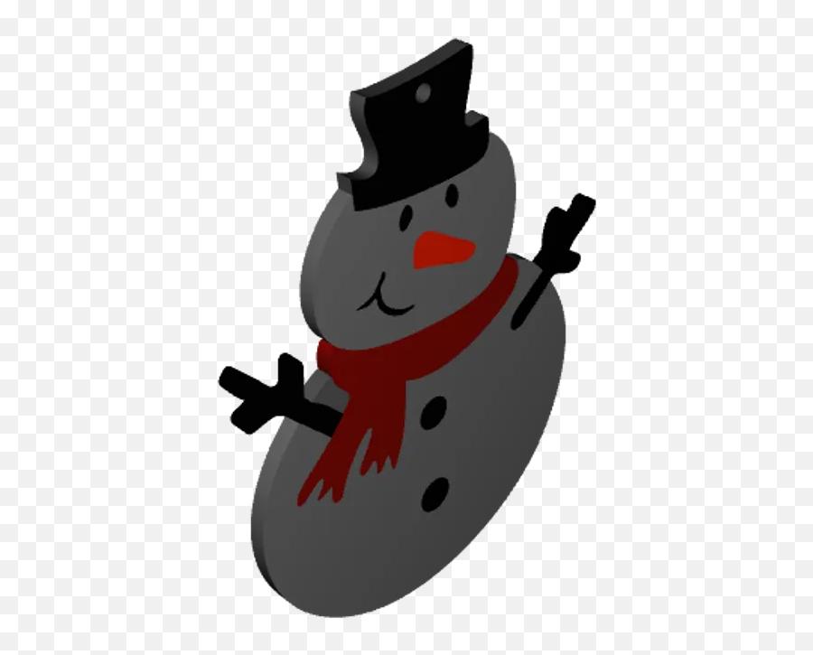 Multi Material Snowman By Dfv Tech Download Free Stl Model Emoji,Snwman Emoji