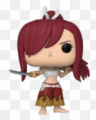 Funko Pop Animation Fairy Tail - Erza Scarlet Emoji,Fiary Emoji