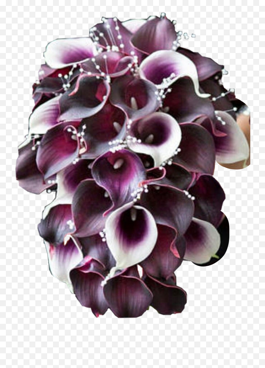 Purple Lilies Flowers Sticker By Kimmy Bird Tasset - Lovely Emoji,Boquet Emoji