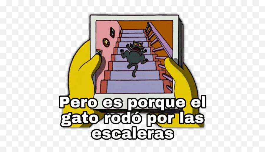 Homero Triste Twferrrwin - El Gato Rodo Por Las Escaleras Emoji,Emojis Triste