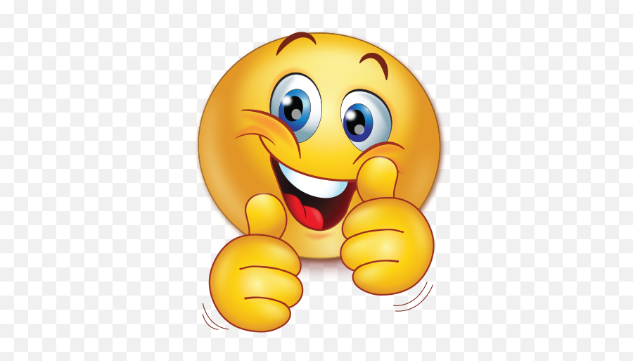 Cheer Happy Two Thumbs Up Emoji - Smiley Thumbs Up Emoji,Thumb Up Emoji
