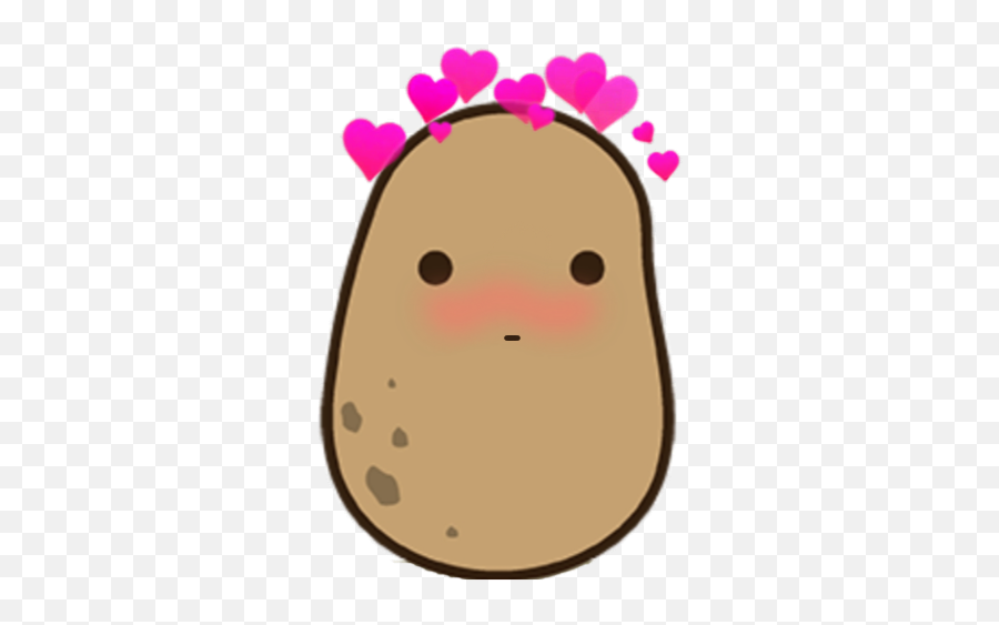 Blush Potato Kawaii Sticker - Language Emoji,Kawaii Potato Emoji