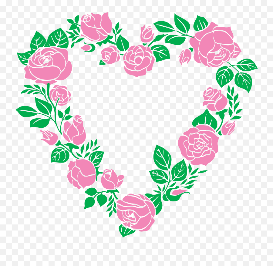 Clipart Border Pink Rose Clipart Border Pink Rose Emoji,Heart Emoji Border