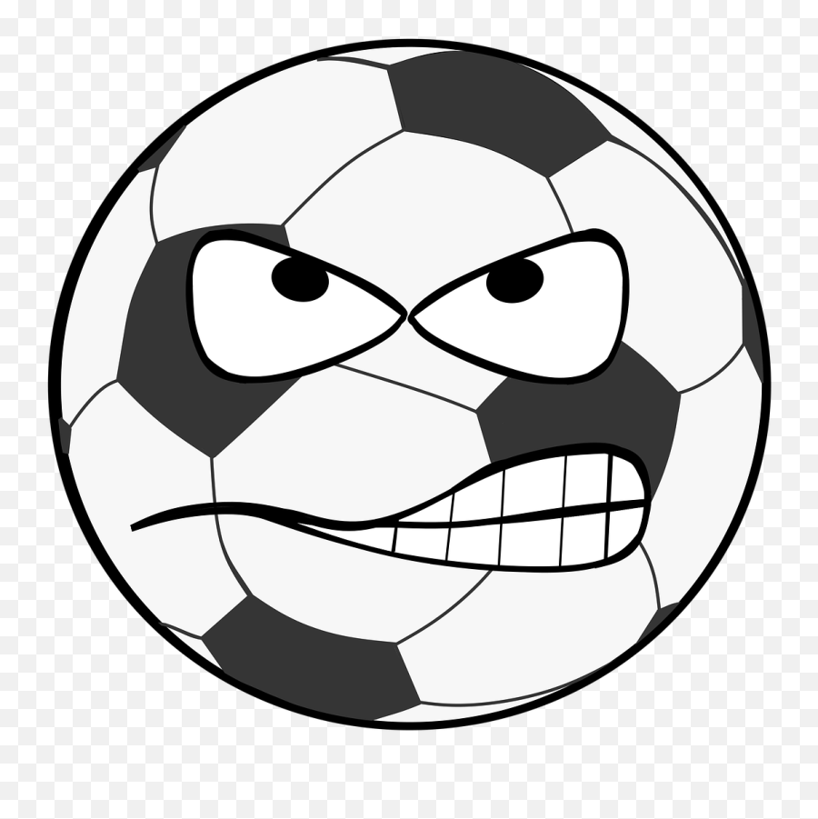 Football Clip Art Smiley - Free Image On Pixabay Soccer Ball Face Clip Art Emoji,Football Emoji