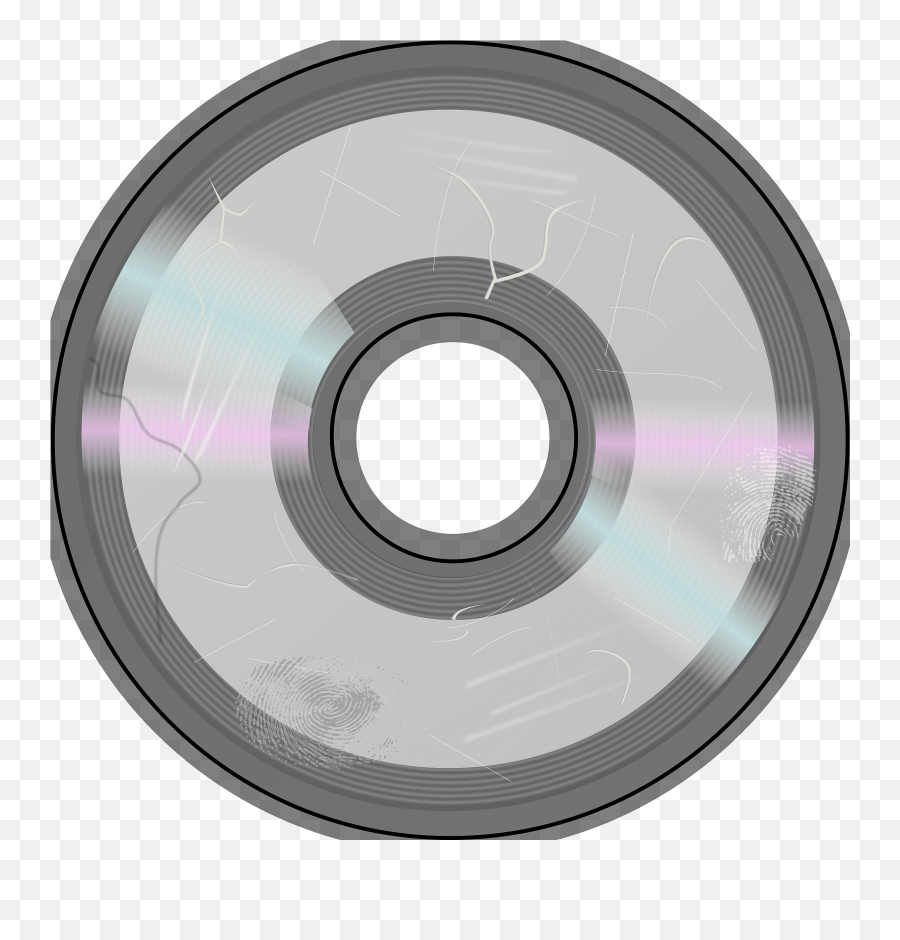 Compact Disc Scratched Clipart - Solid Emoji,Cd Emoji