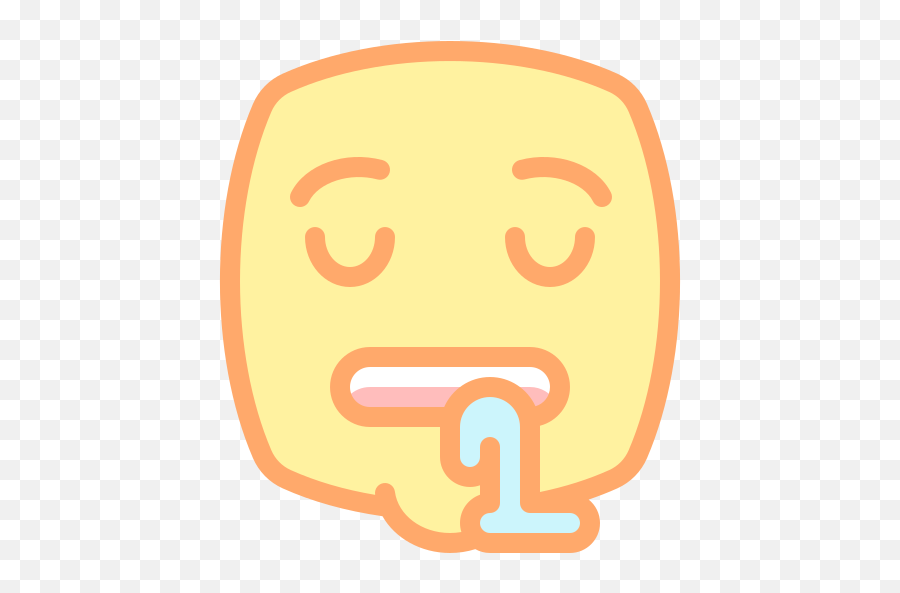 Drooling - Happy Emoji,Drooling Emoji Gone