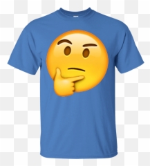 Skeptical Thinking Eyebrow Raised Emoji - Family Road Trip Shirts,Thinkin Emoji