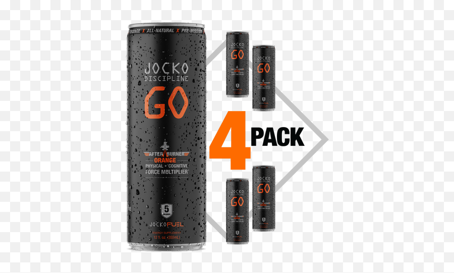 Jocko Go Drink - Pomr Pack Of 4 Origin Usa Cylinder Emoji,Emoji 2 Energy Drink