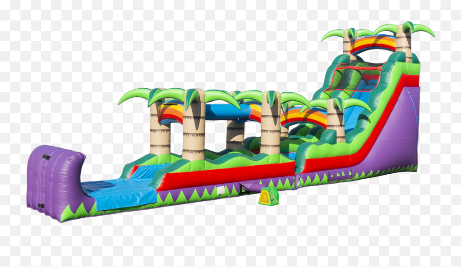 51u0027 Tropical Paradise Inflatable Water Slide Rentals - Water Slide Rental Tropical Emoji,Emoji Slides