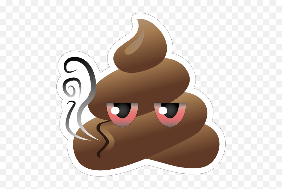 Gettinu0027 High Poop Emoji Sticker - Poop Emoji Stickers,High Emoji