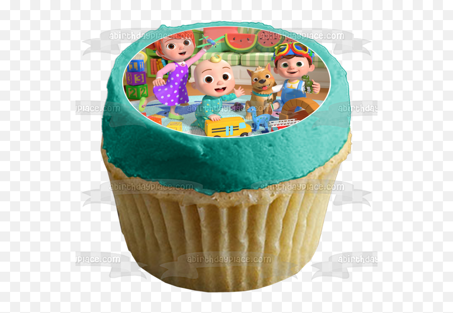 Cocomelon Kids Tv Show Jj Yoyo Tom Tom Edible Cake Topper Image Abpid52949 - Mortal Kombat Sub Zero Cupcake Emoji,Emoji Birthday Cakes At Walmart