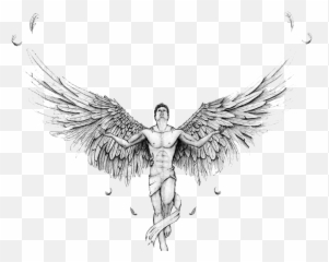 Angel Tattoos Transparent Png Download - Angel Tattoo Transparent Emoji,Black And White Emoji Tattoo