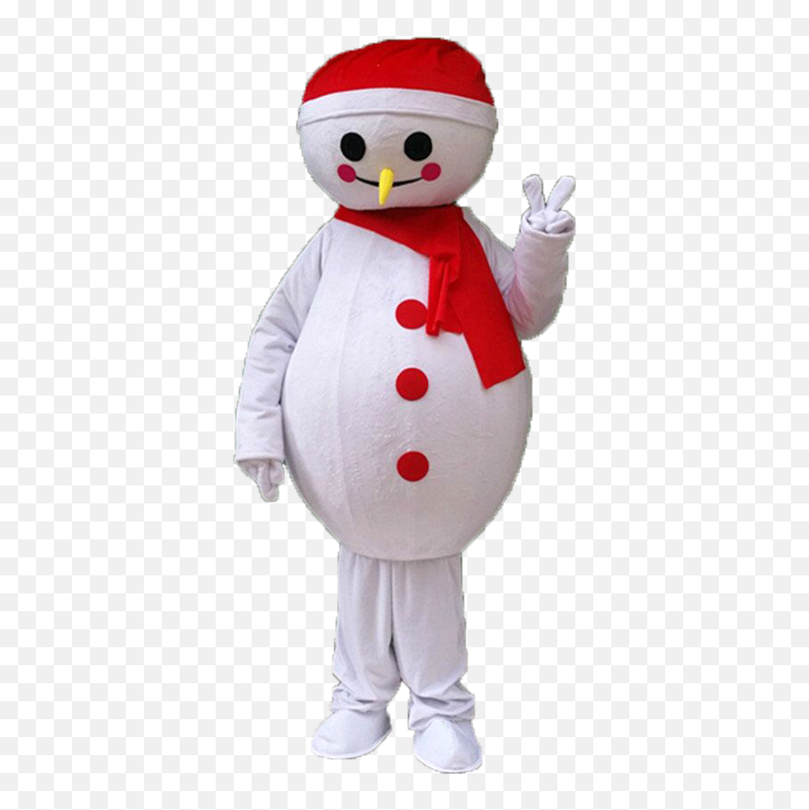 Cute 2019 Snowman Mascot Costume Cosplay Party Game Dress - Fictional Character Emoji,Emoji Adult Halloween Costumes