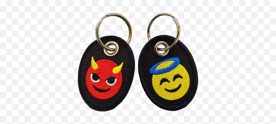 Embroidered Tags - Solid Emoji,Emoticons With Labels