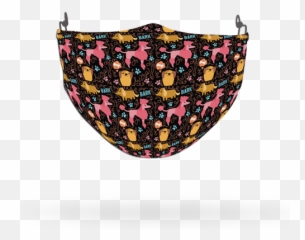 Animal Face Coverings - Dog Patterns Face Coverings Custom Decorative Emoji,Rainbow Emoji Dogs