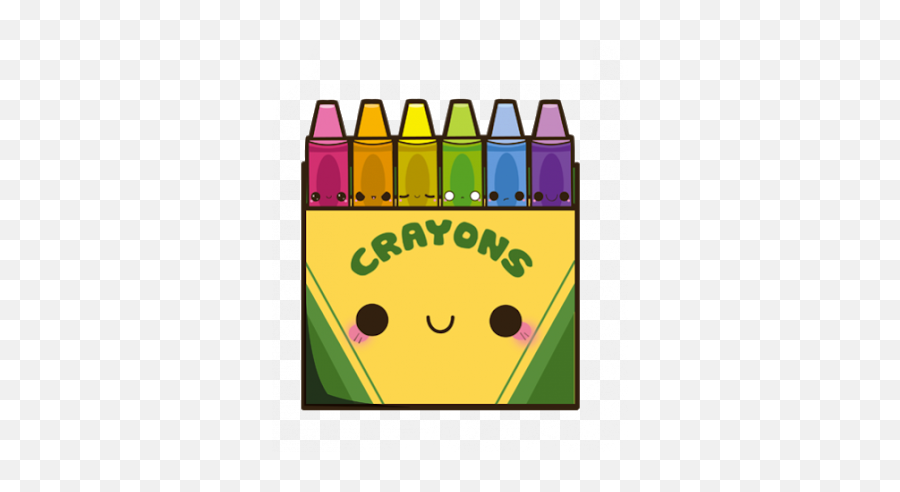 Crayons Crayon Crayola Crayolas Kawaii - Cute Transparent Crayons Clipart Emoji,Crayon Emoji High Res