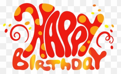 Cute Happy Birthday Text Png Clipart - Happy Birthday Graphics Emoji,Happy Birthday Emoji Text Copy