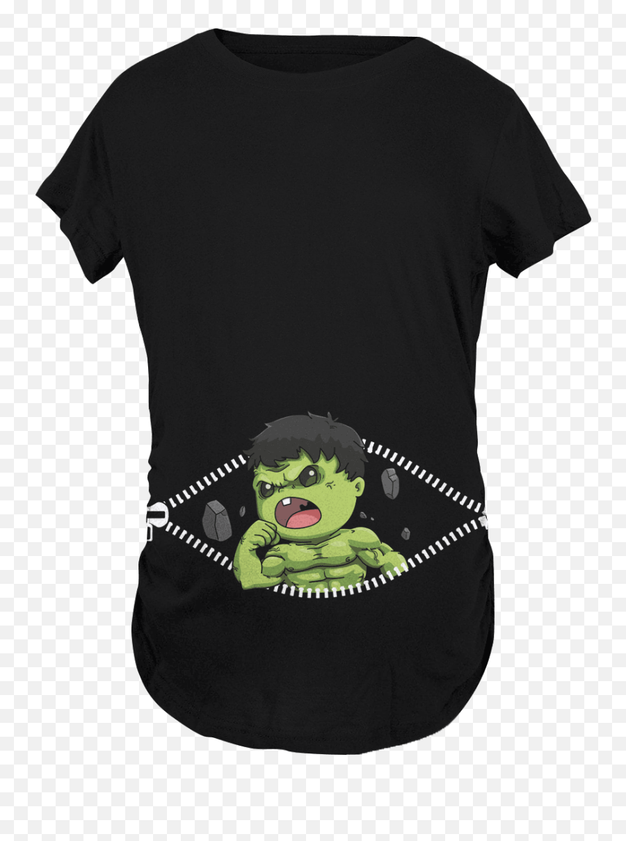 Baby Hulk Peeking Maternity T - Shirt U2013 Fandomaniaxstore Emoji,Hulk Emotions T Shirts Kid